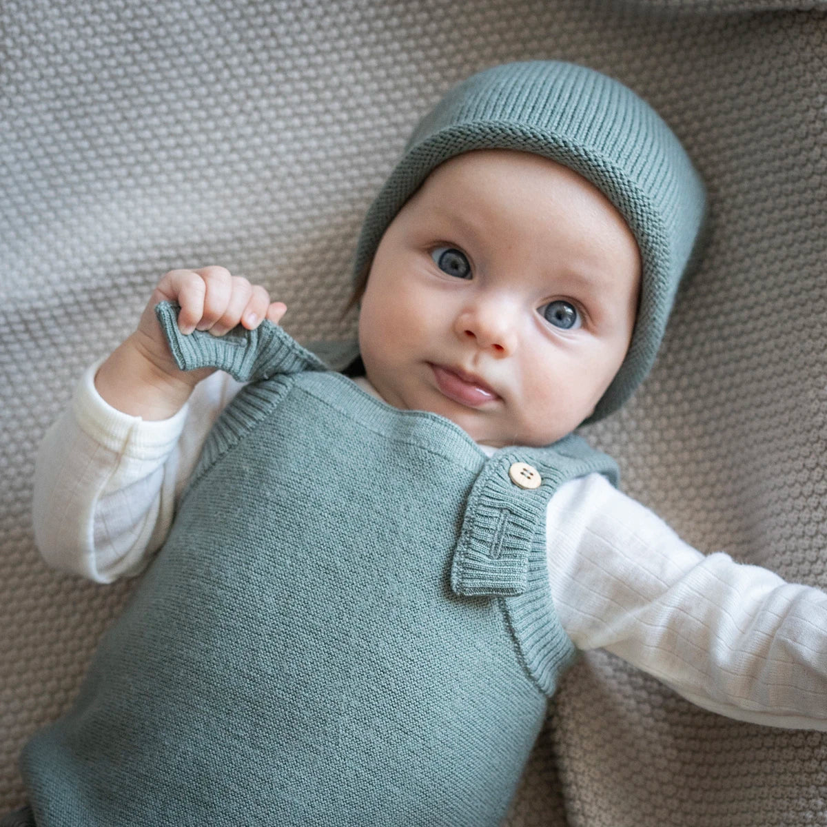 THE WOOLLY ROMPER - sage