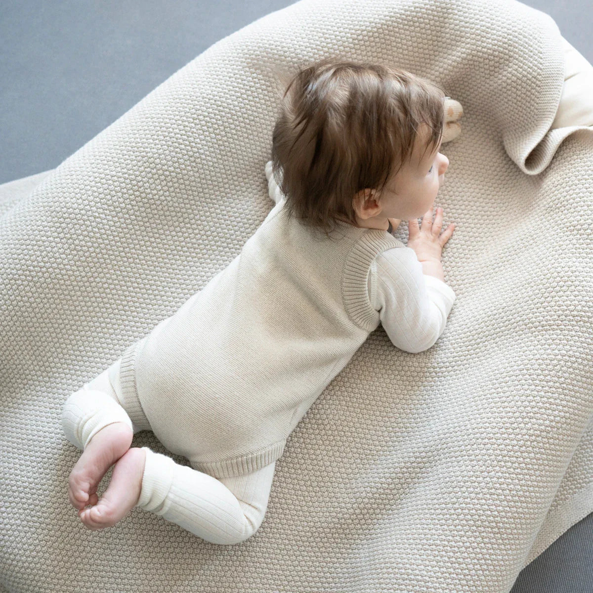 THE WOOLLY ROMPER - sand