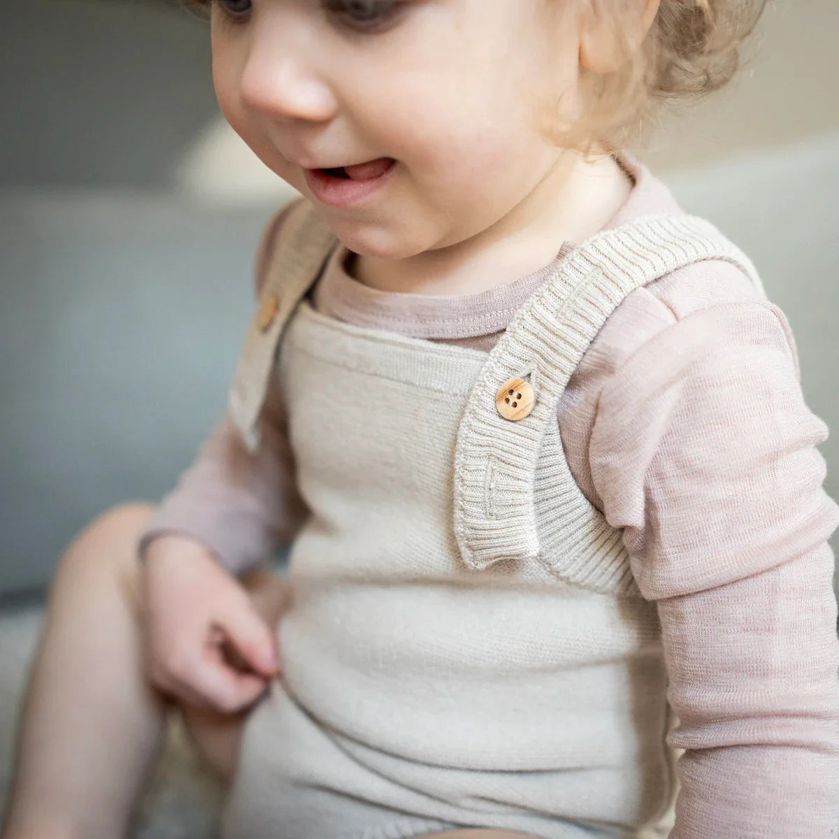 THE WOOLLY ROMPER - sand