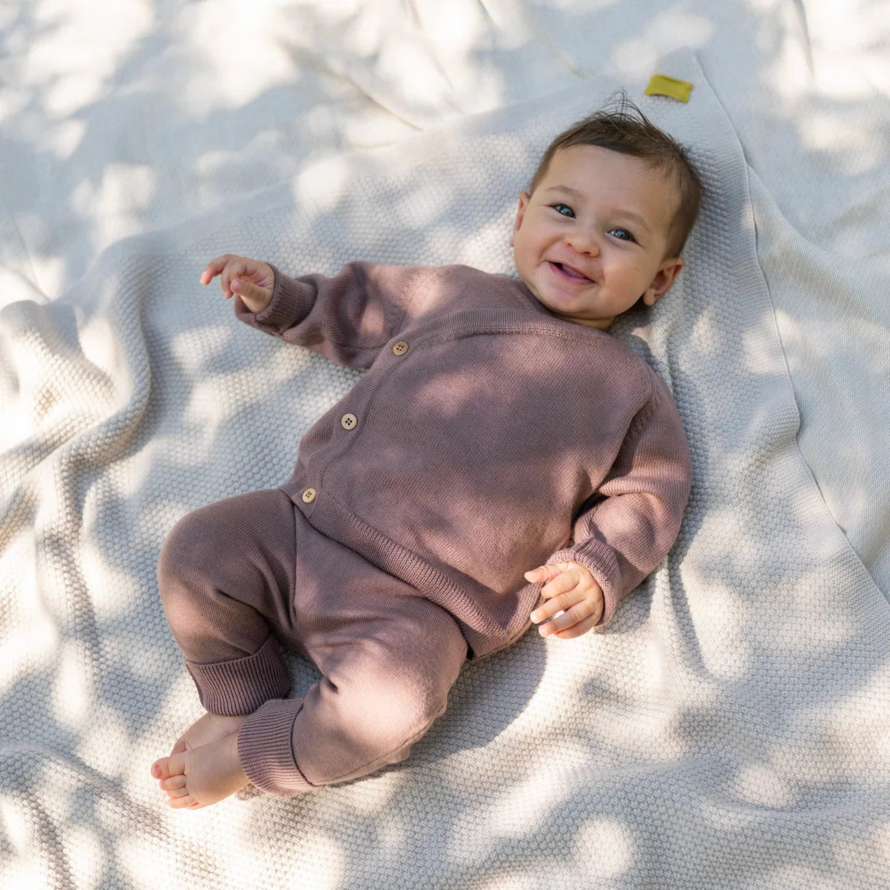 THE WOOLLY BABY JACKET - mauve