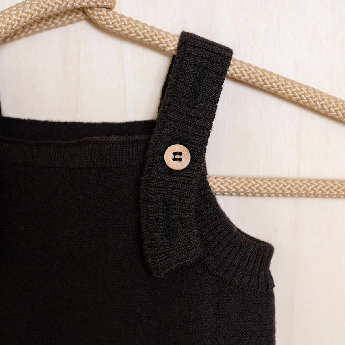 THE WOOLLY ROMPER - chocolate