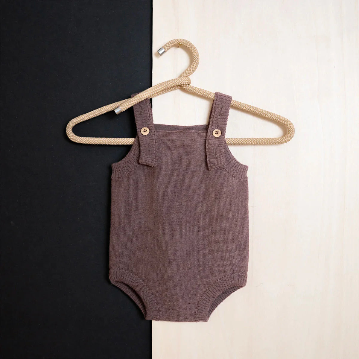 THE WOOLLY ROMPER - mauve
