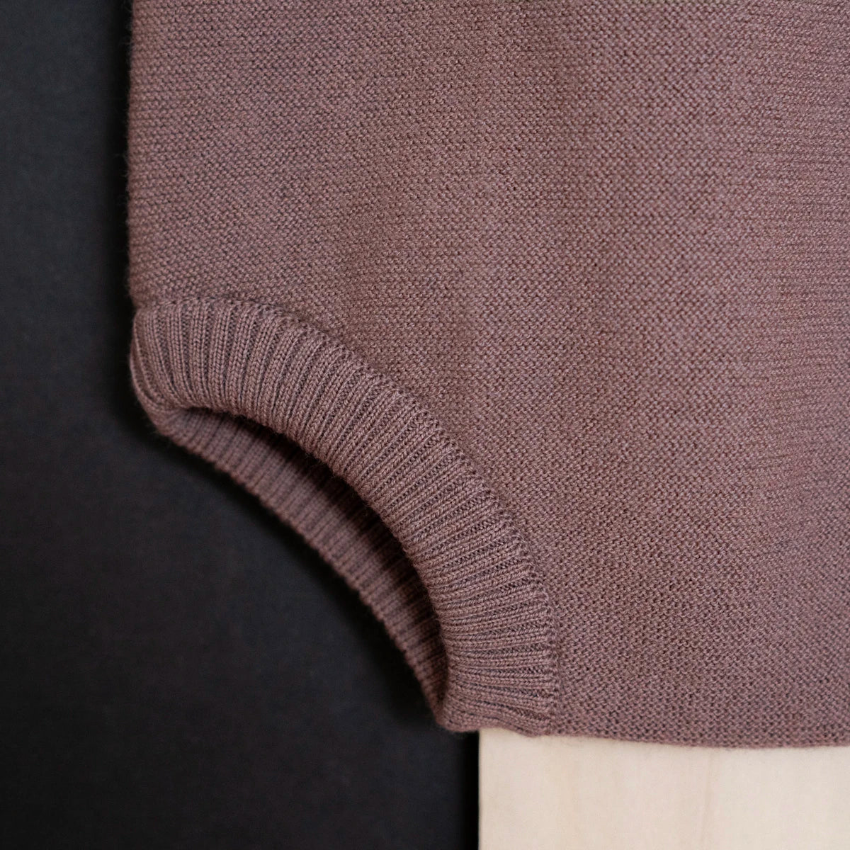 THE WOOLLY ROMPER - mauve