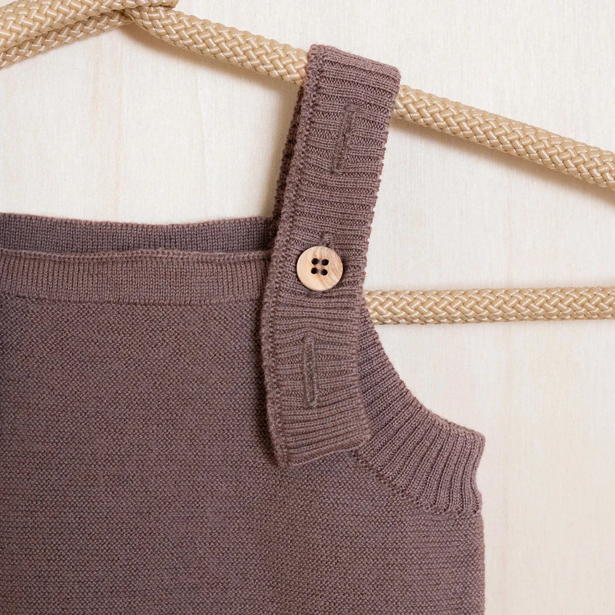 THE WOOLLY ROMPER - mauve