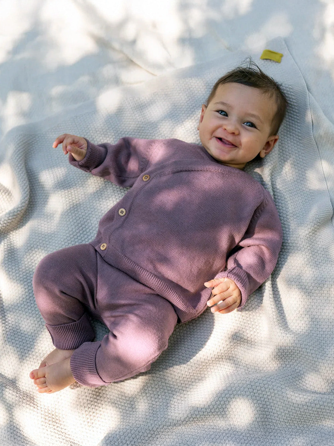 THE WOOLLY BABY PANTS - mauve