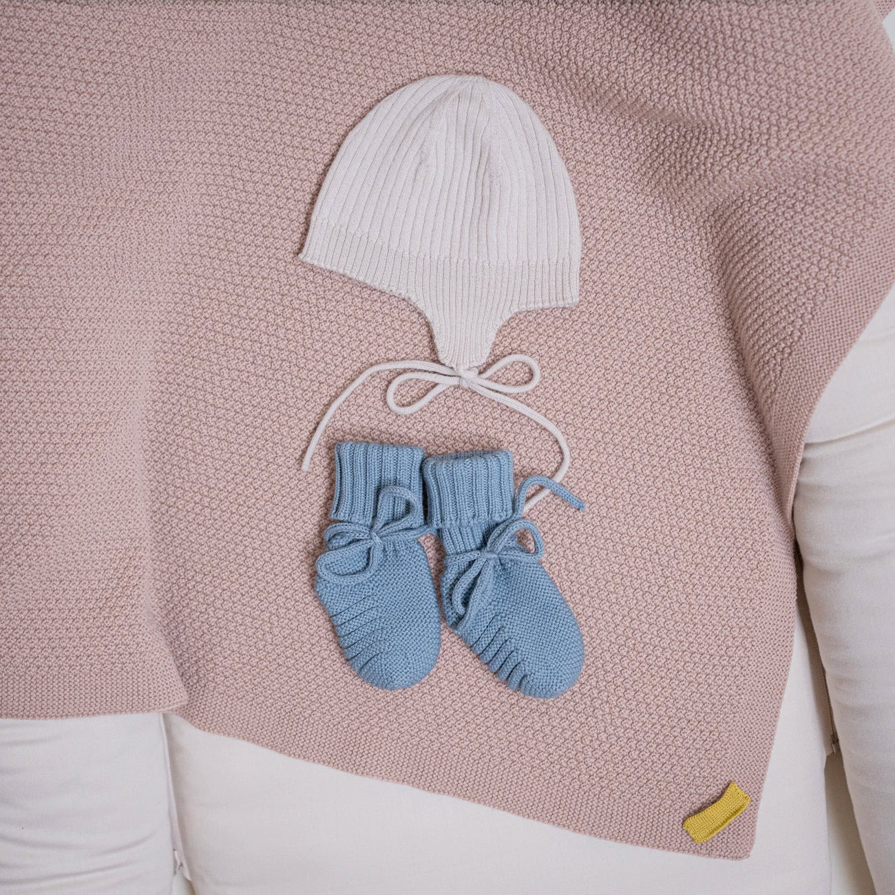 THE WOOLLY BABY BOOTIE - blue