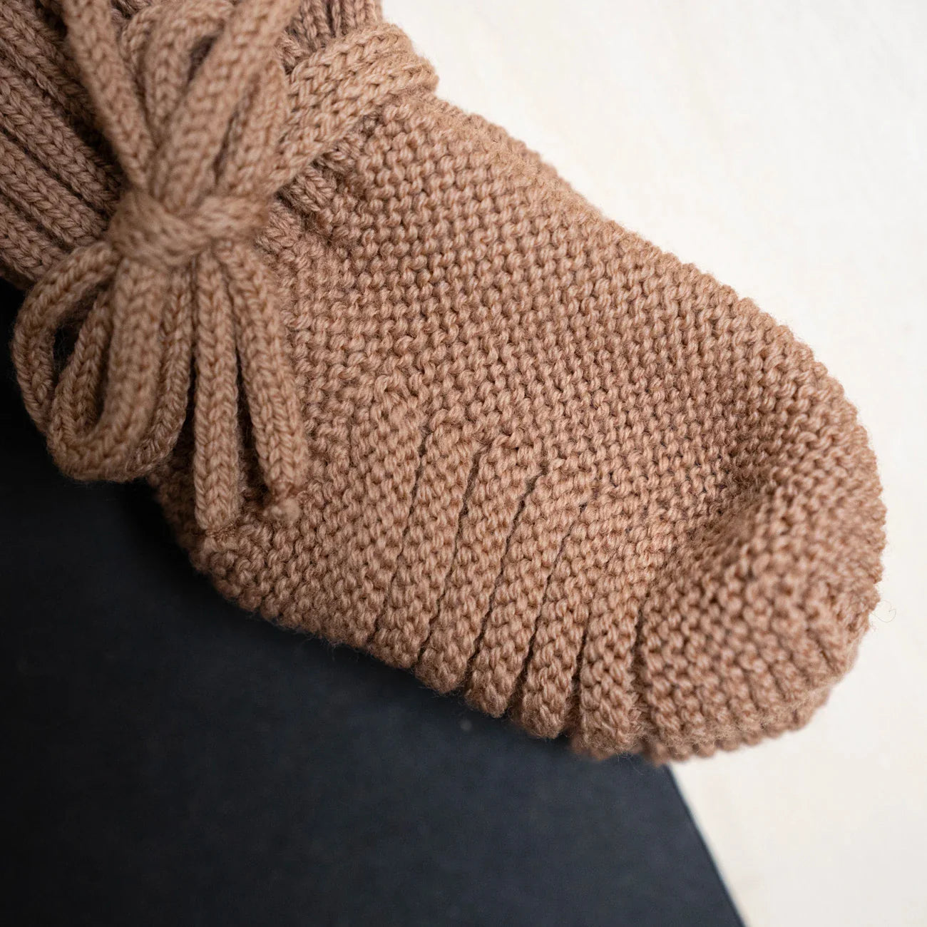 THE WOOLLY BABY BOOTIE - camel