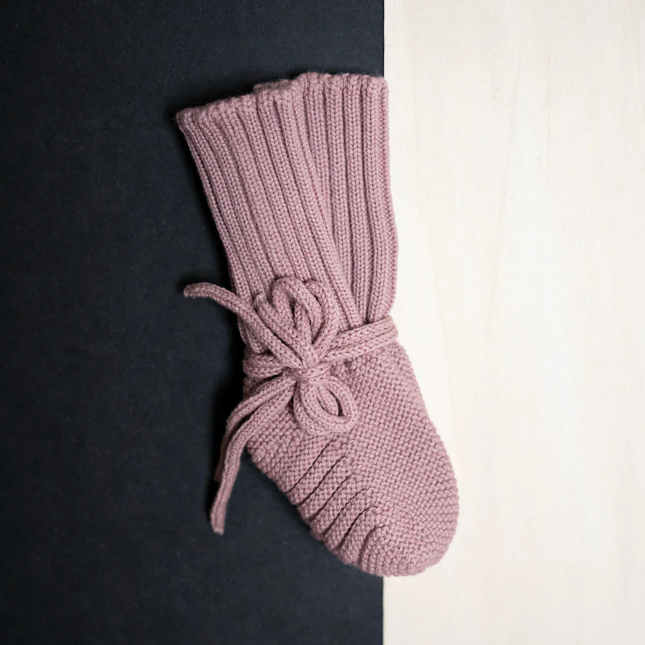 THE WOOLLY BABY BOOTIE - rose