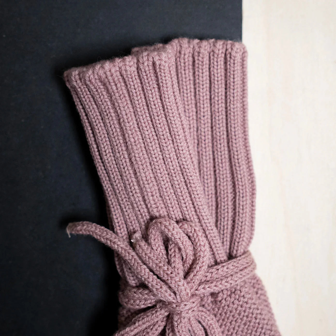 THE WOOLLY BABY BOOTIE - rose
