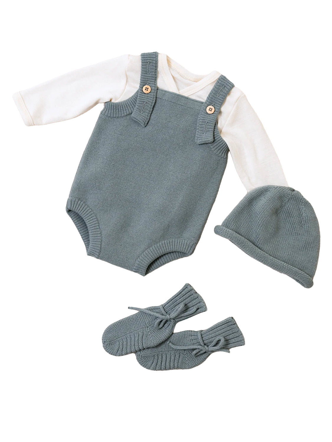 THE WOOLLY BABY BOOTIE - sage