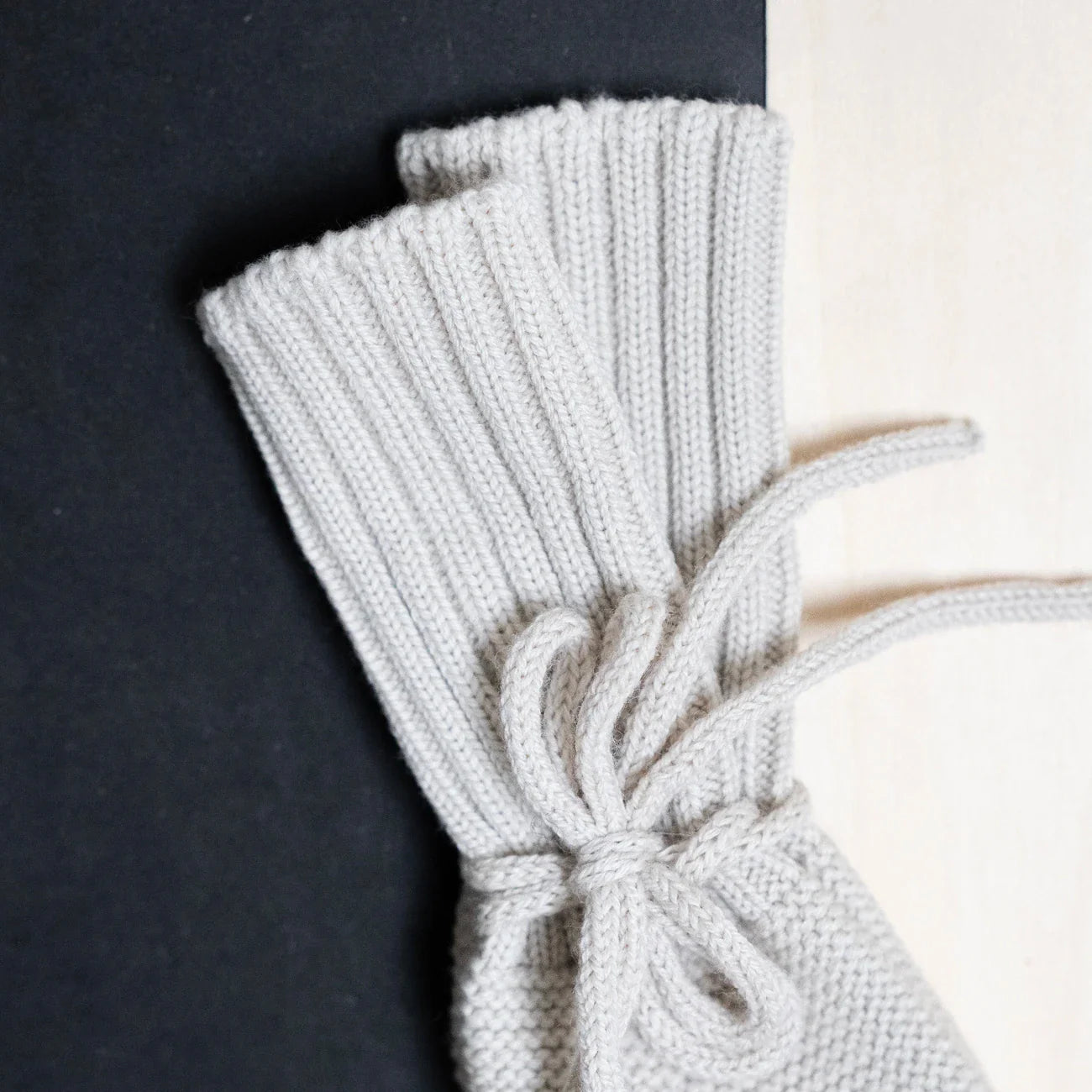 THE WOOLLY BABY BOOTIE - sand