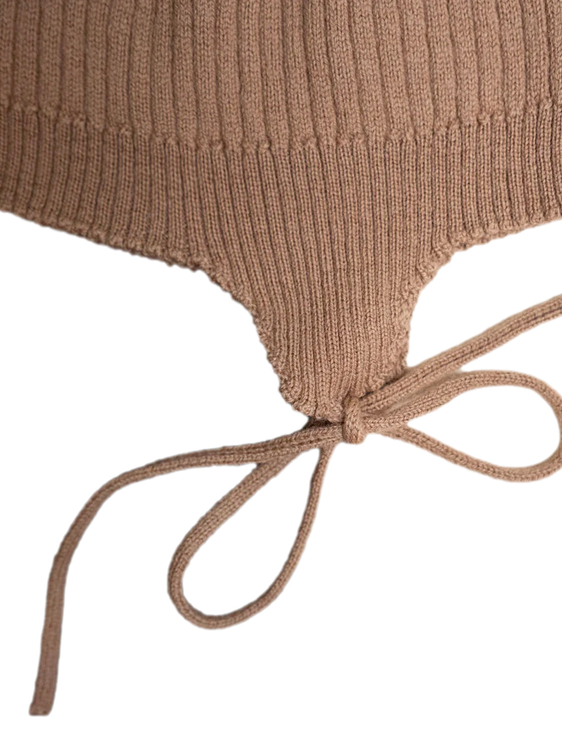 THE WOOLLY BABY HAT - camel