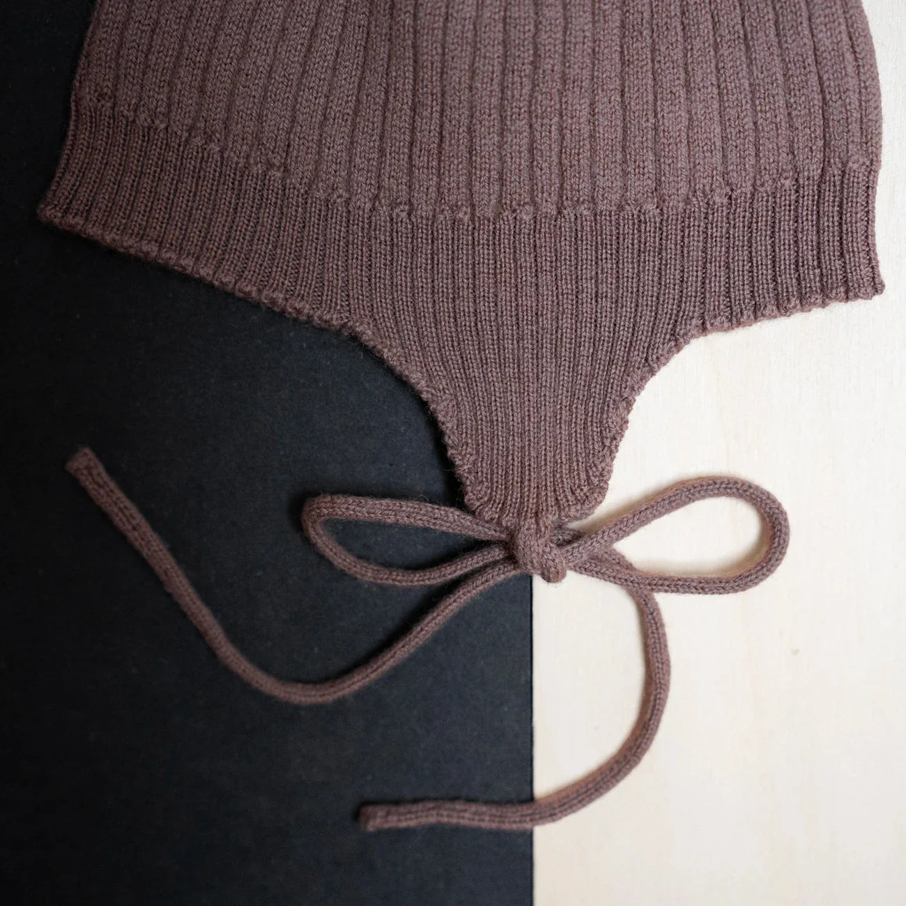 THE WOOLLY BABY HAT - mauve