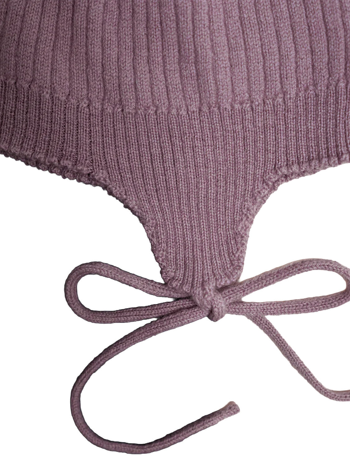 THE WOOLLY BABY HAT - mauve