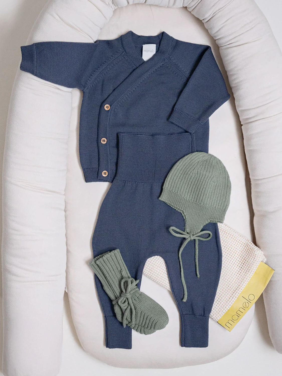 THE WOOLLY BABY HAT - sage