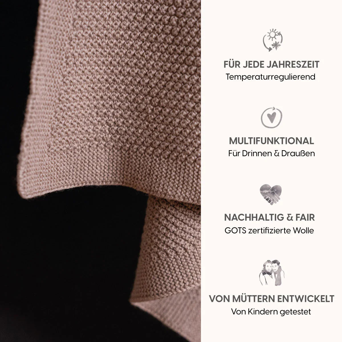 THE WOOLLY BLANKET - cappuccino