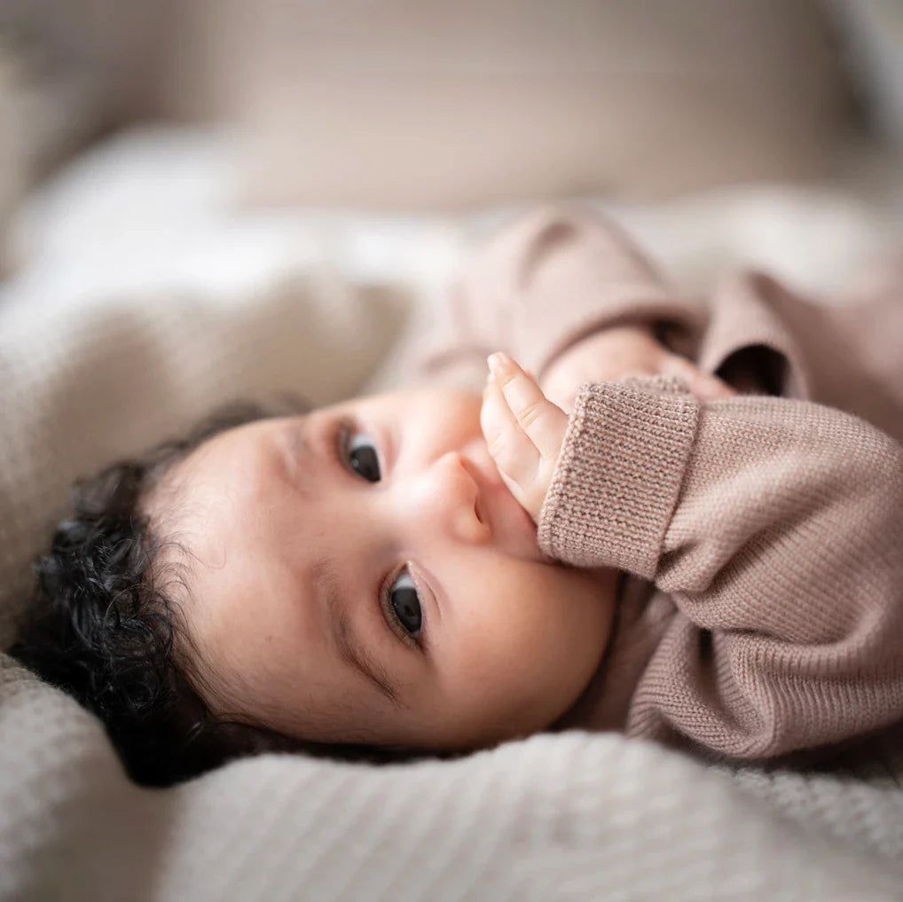 THE WOOLLY BABY JACKET - cappuccino