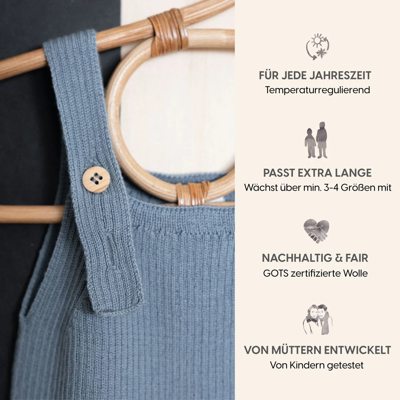 THE WOOLLY JUMPSUIT - blue