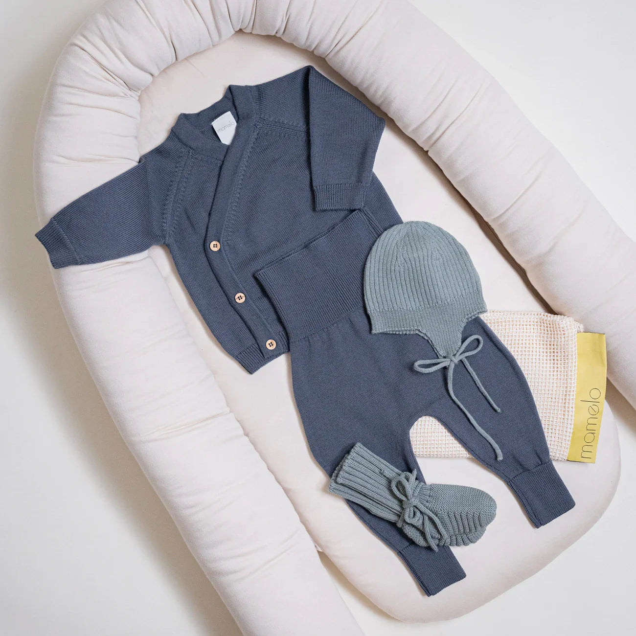 THE WOOLLY BABY HAT - sage