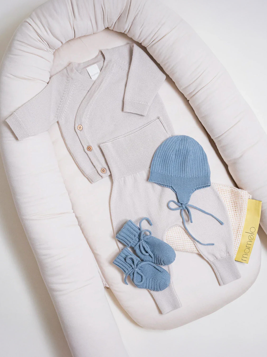 THE WOOLLY BABY BOOTIE - blue