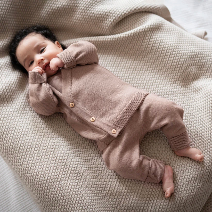 THE WOOLLY BABY PANTS - cappuccino