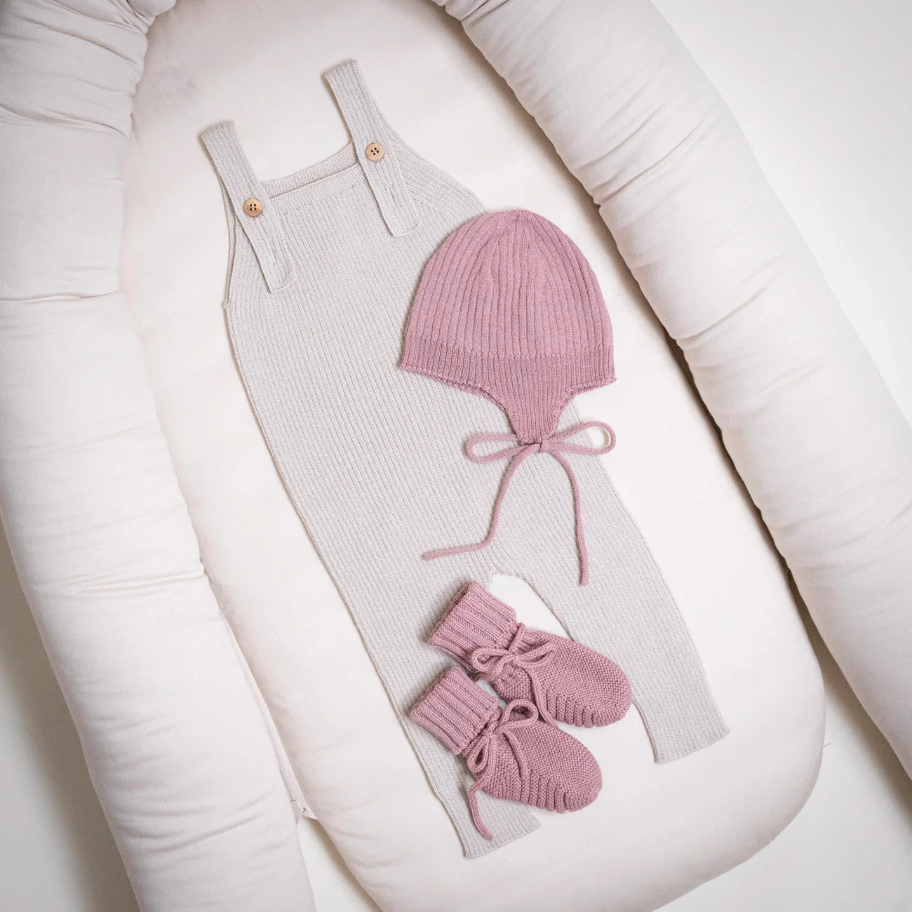 THE WOOLLY BABY BOOTIE - rose