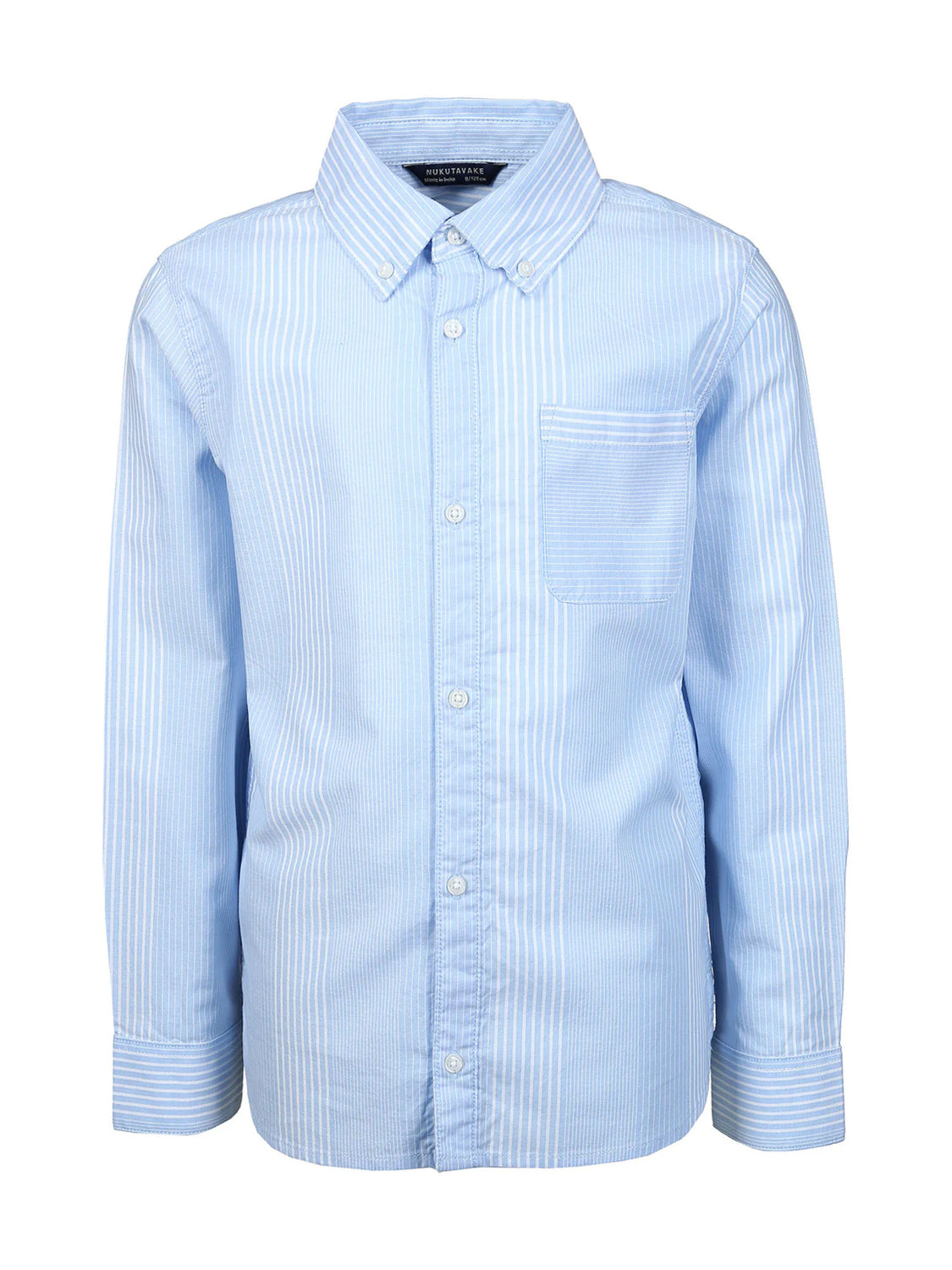 Long-sleeved shirt STRIPES in light blue light blue