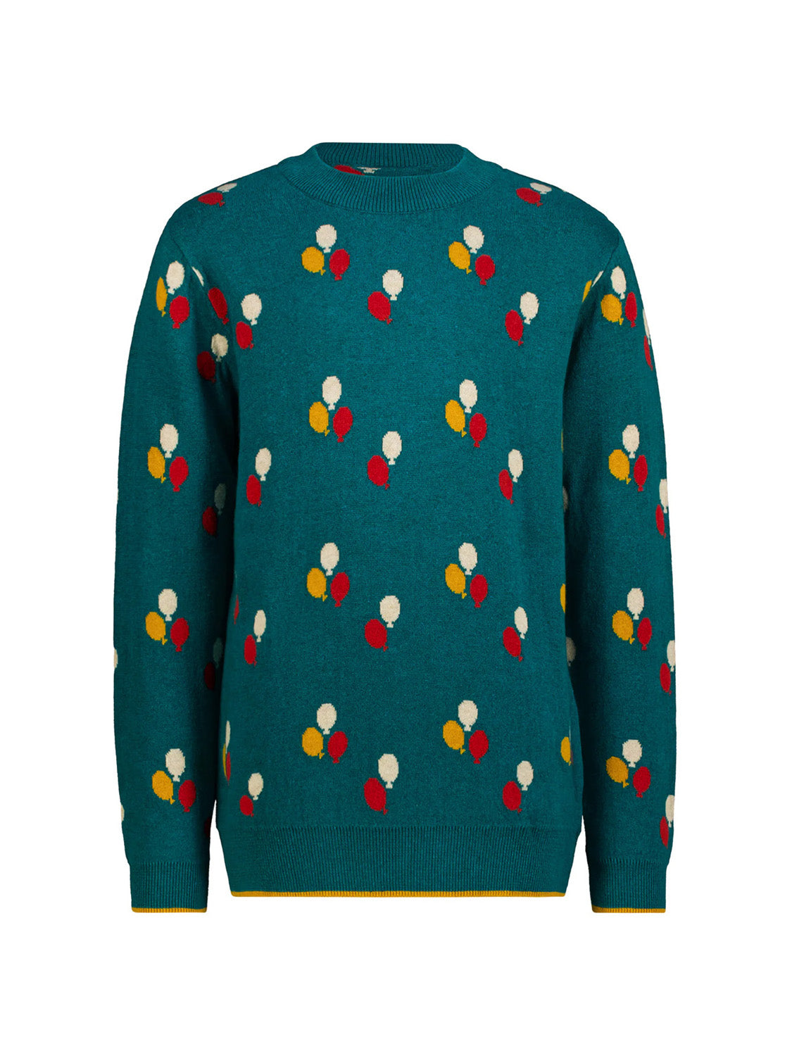 turquoise sweater