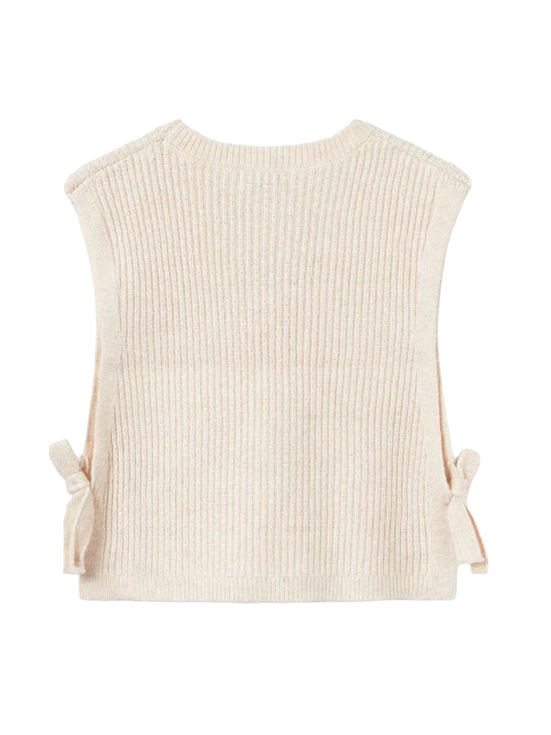 Knitted gilet GILET in beige beige