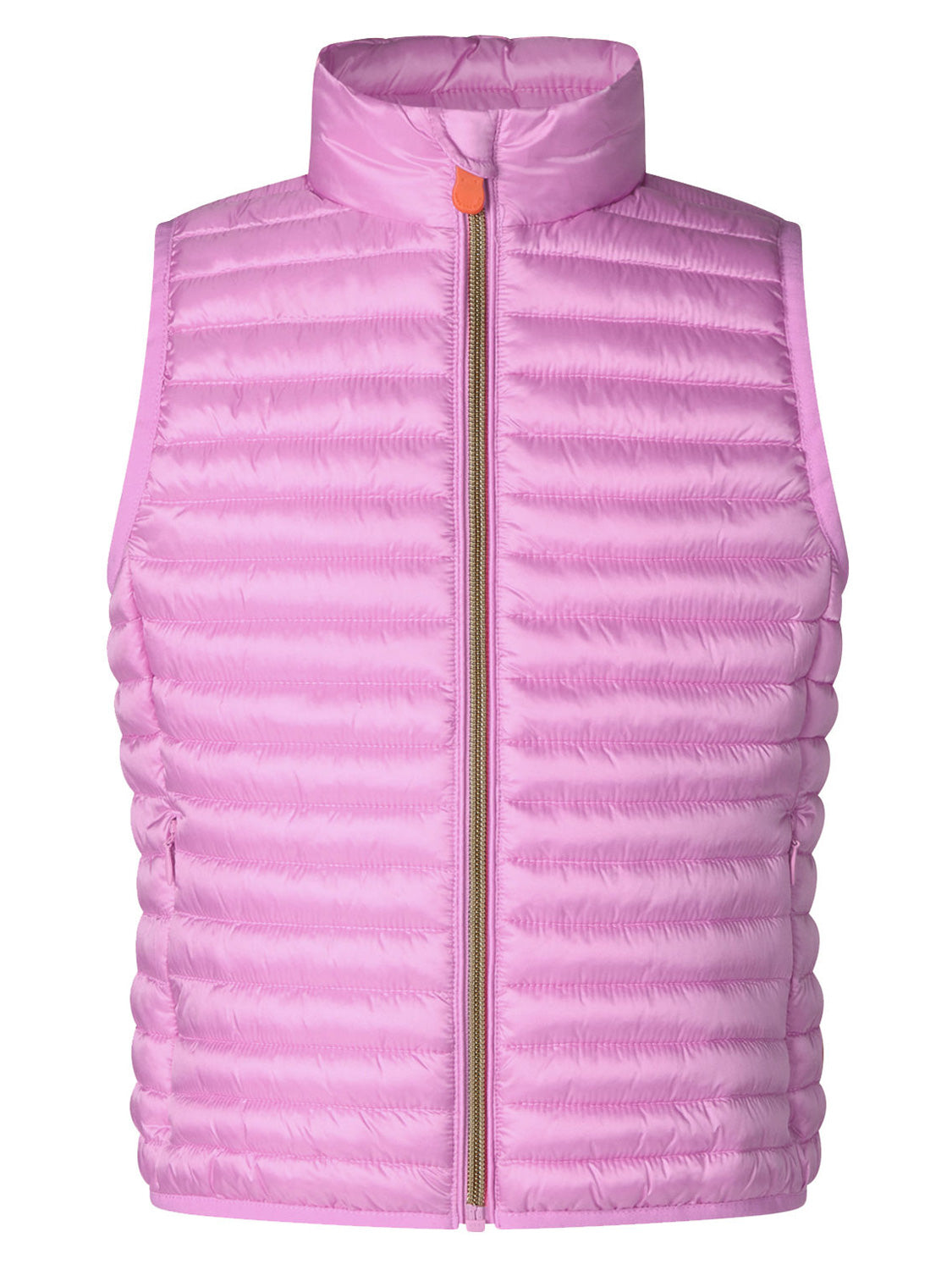 Steppweste AVA in Nomad Pink: Leichte, ärmellose Weste mit gestepptem Design, hohem Kragen und Frontreißverschluss, ideal für stilvolle Outfits im bellybutton Online-Shop.