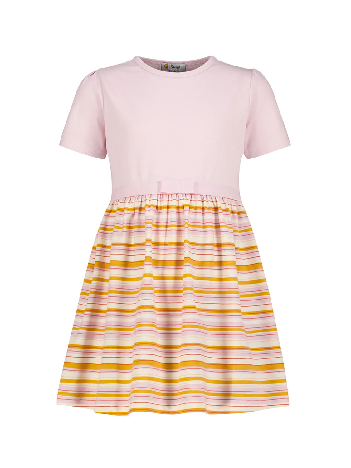 Short-sleeved dress BLOSSOM in lilacsnow