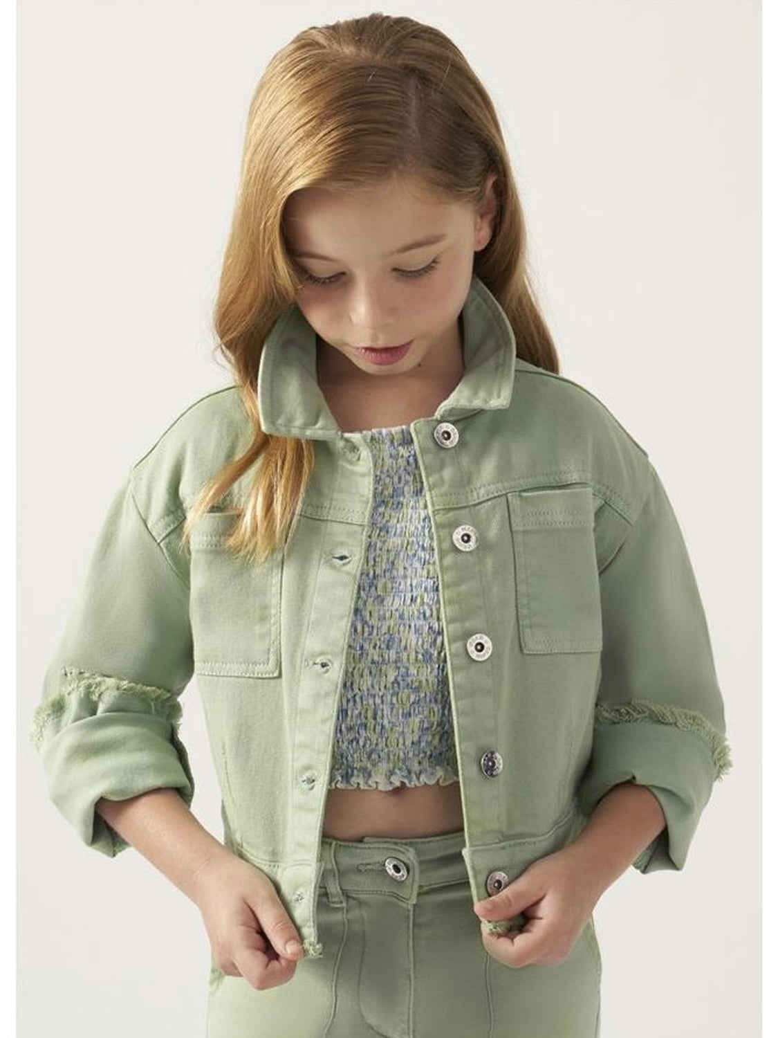 Mint green jacket