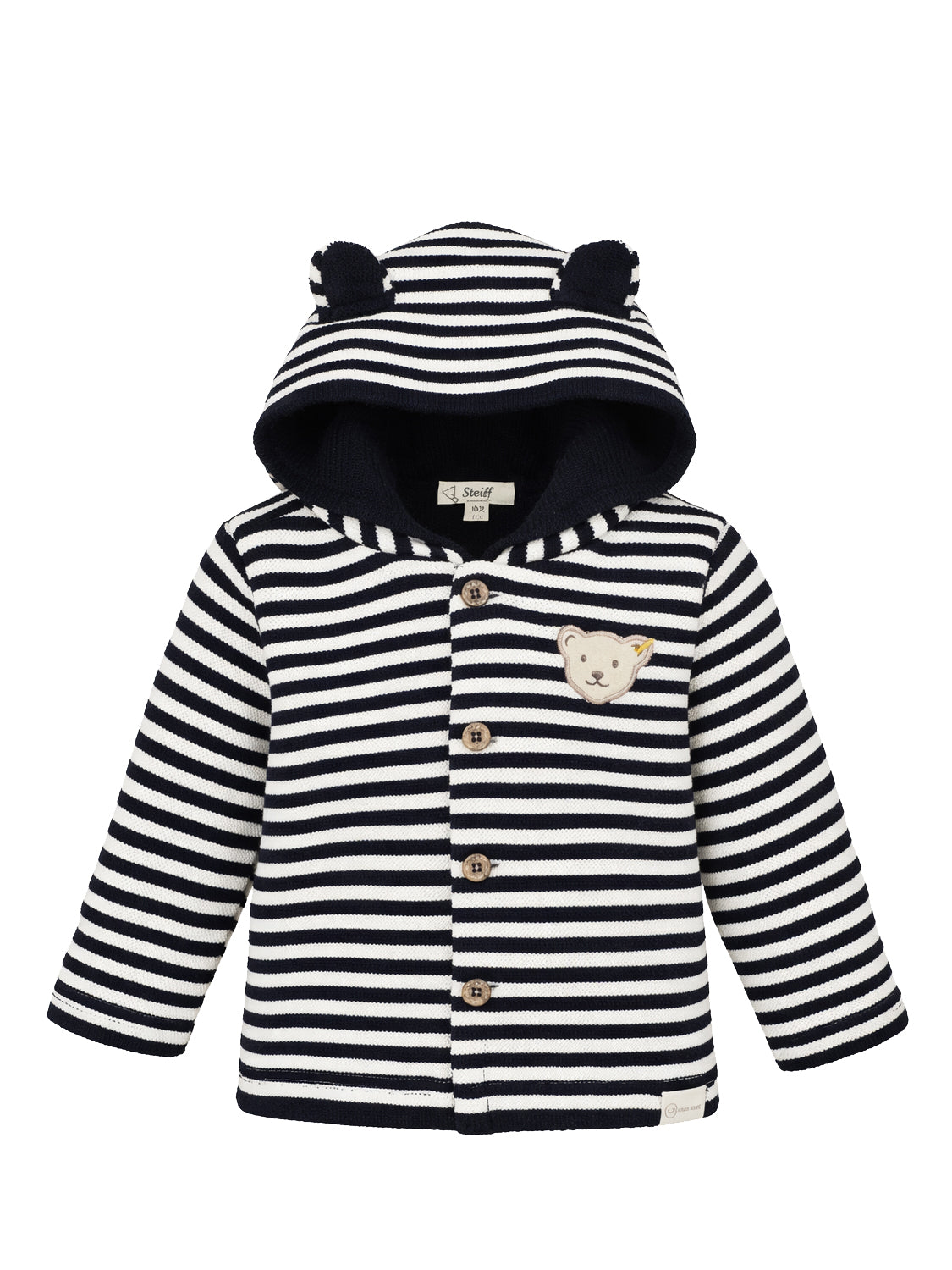 WELLNESS striped cardigan in navy Steiffnavy