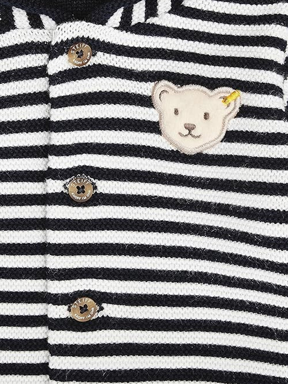WELLNESS striped cardigan in navy Steiffnavy