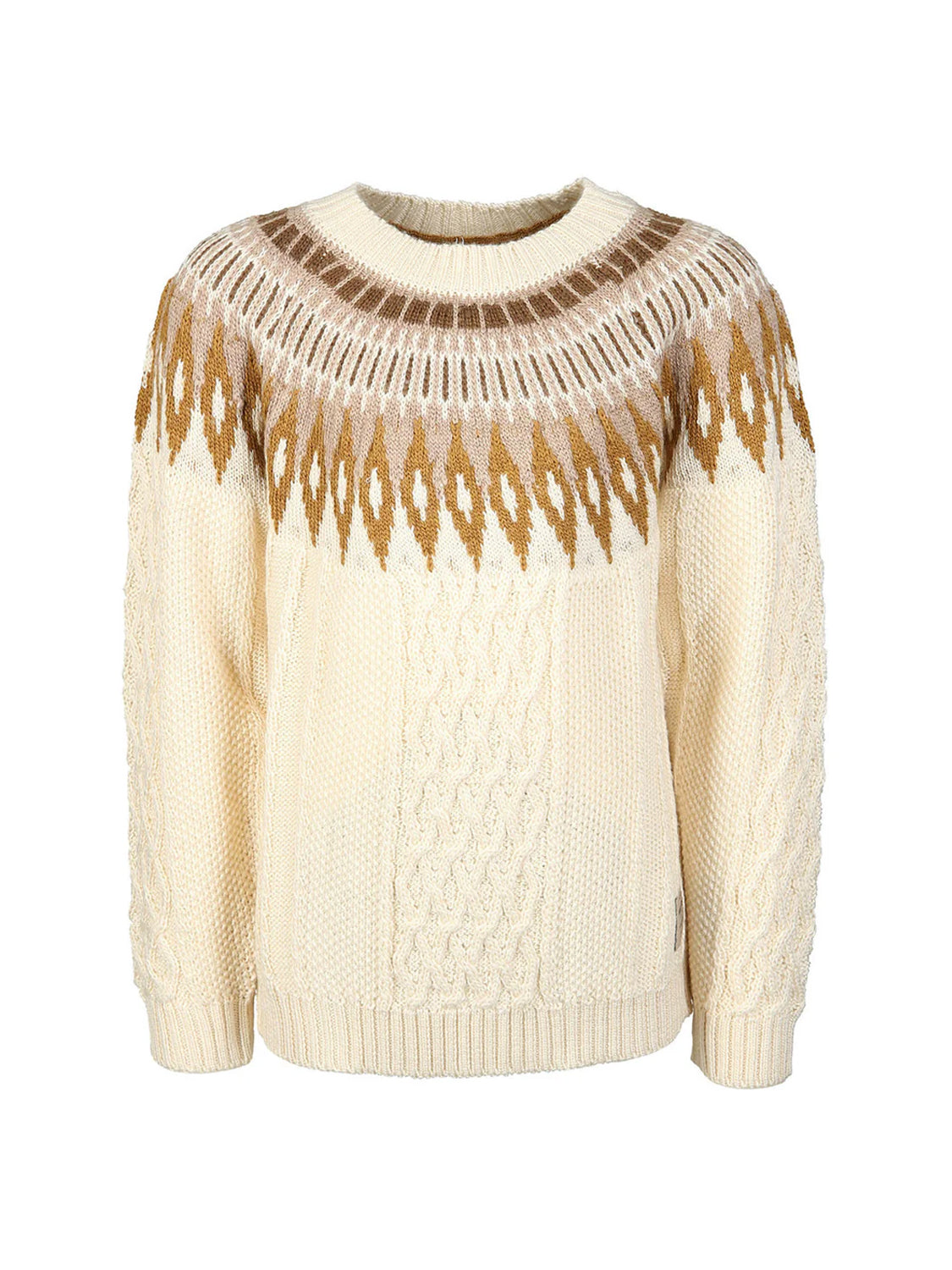 Pullover aus Kaschmir Cremeweiß