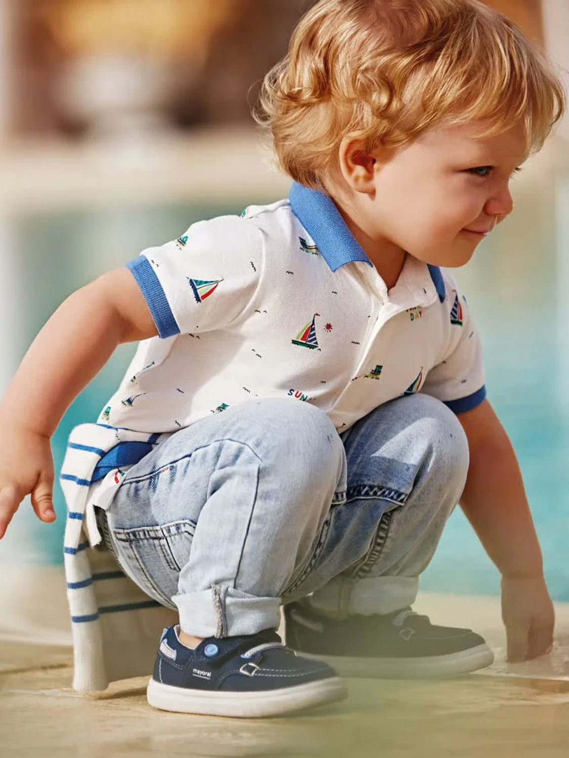 Polo Shirt Weiß