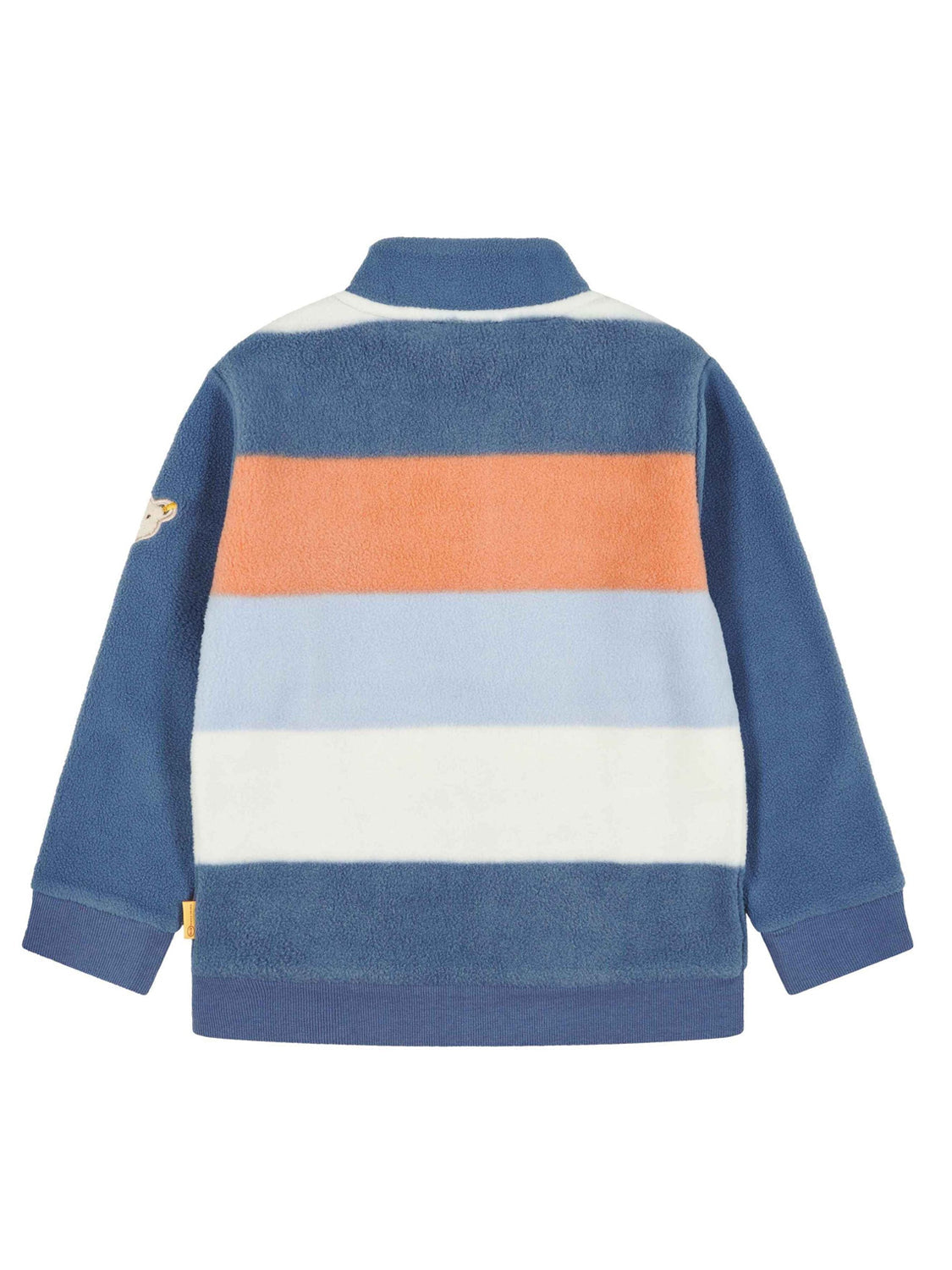Fleece jacket BLOCKS in bijou blue bijoublue