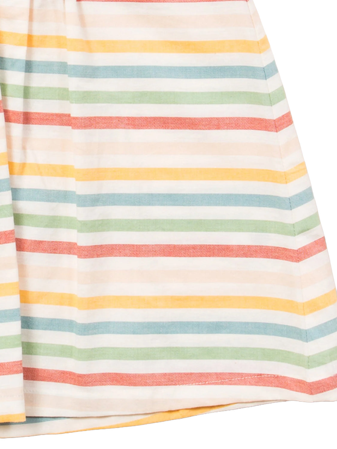 Short-sleeved dress RAINBOW STRIPES colorful