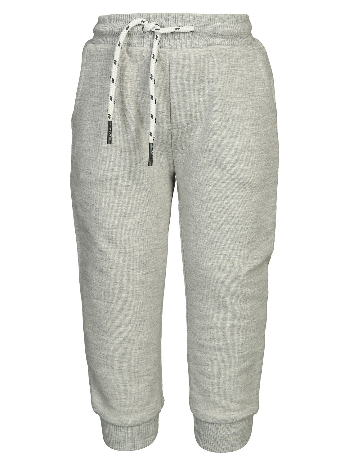 Sweathose MELANGE in zement zement: Leichte Jogginghose mit elastischem Kordelzugbund und gerippten Bündchen, ideal für komfortable Alltagskleidung aus dem bellybutton-Shop.