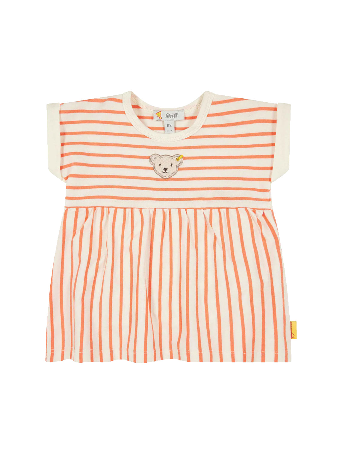 Short-sleeved bodysuit BLOSSOM in melon melon