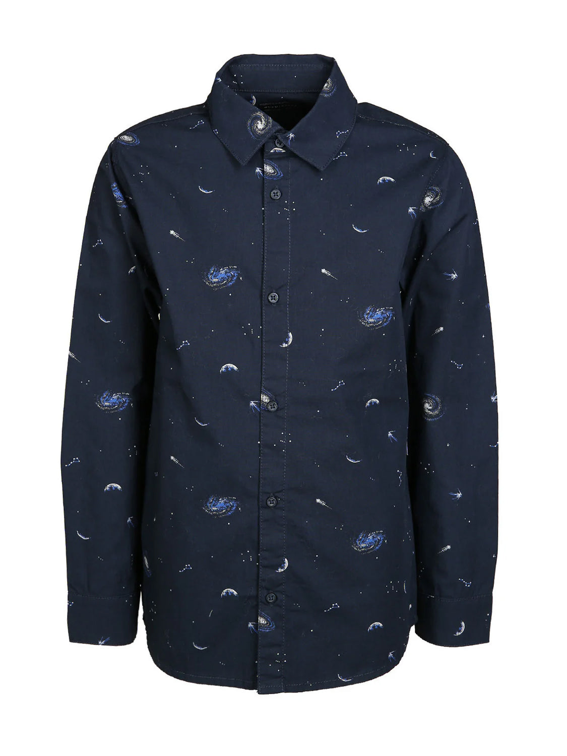 Long-sleeved shirt SPACE in navy blue