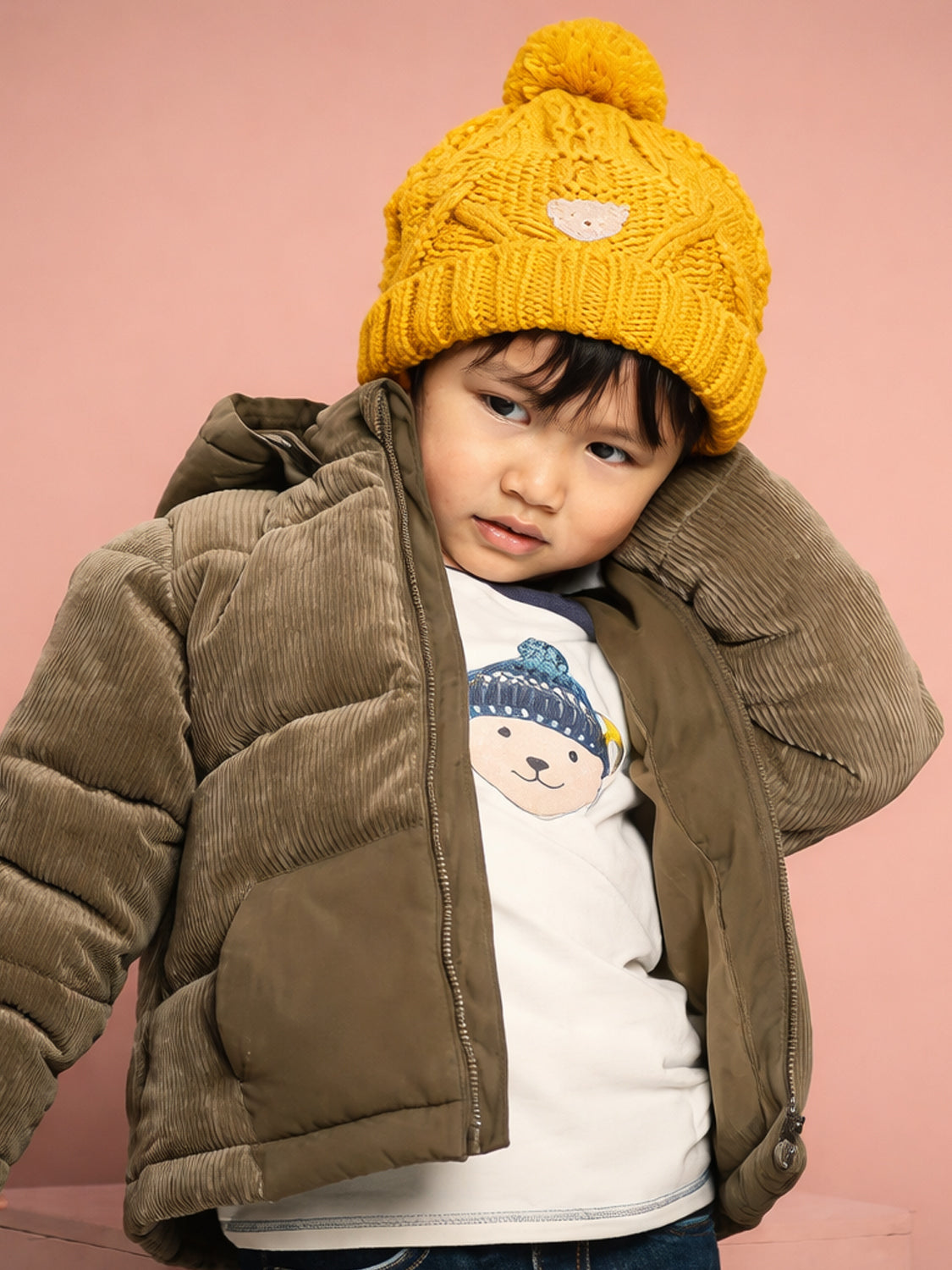 Knitted hat MINI CLASSIC in sunflower sunflower