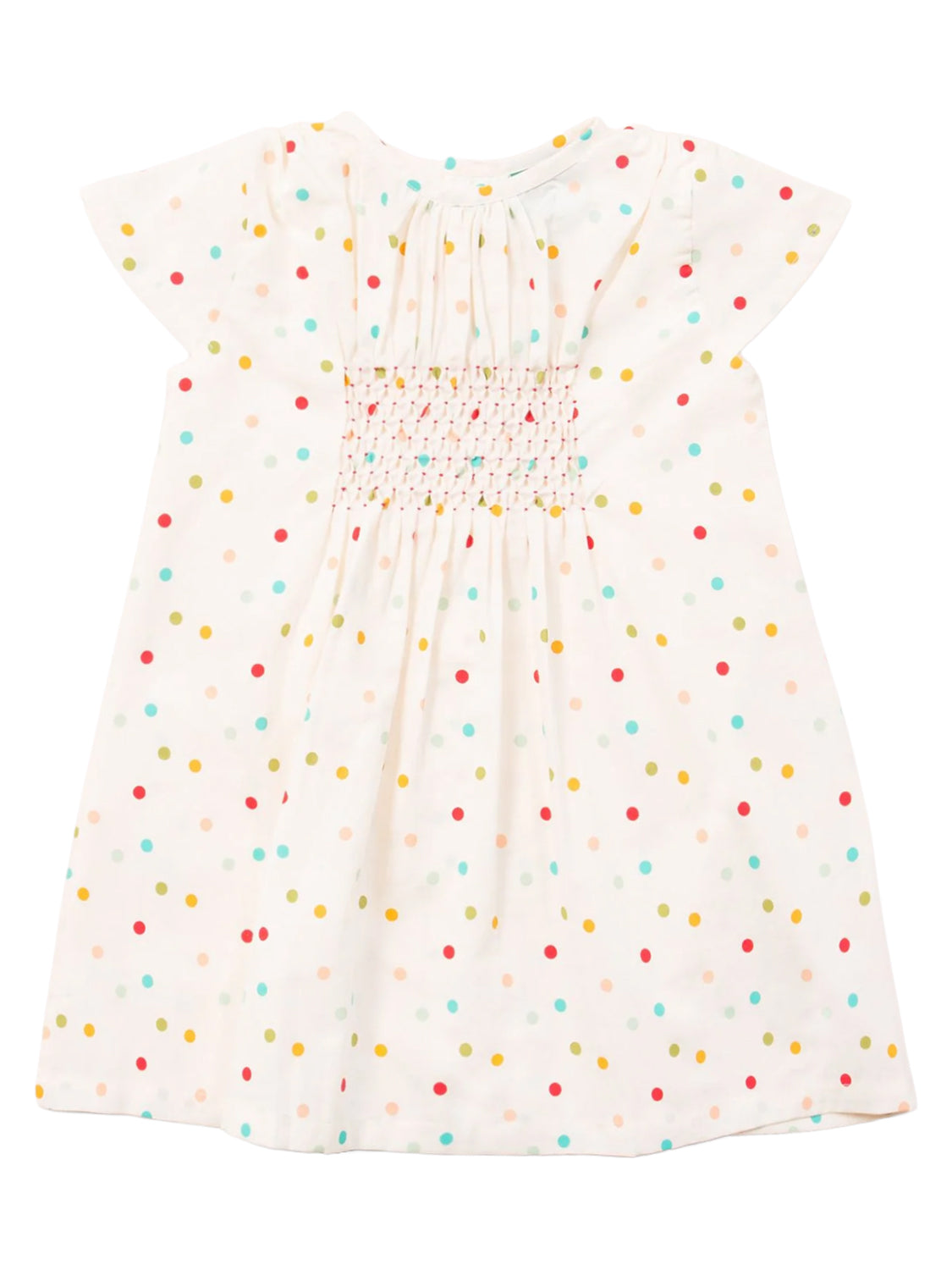 Short-sleeved dress RAINBOW SPOTS colorful
