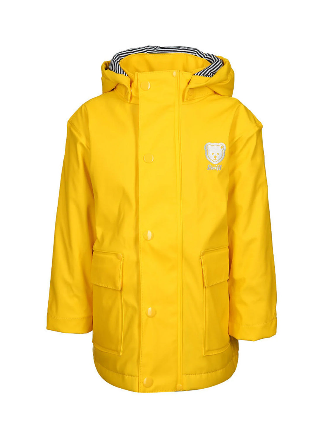 Raincoat VISIBLE with detachable hood in yellow yellow