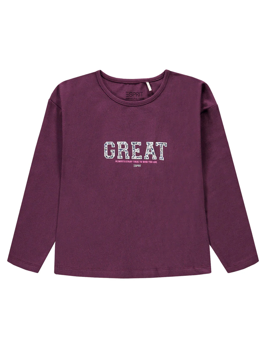 Longsleeve Bordeauxrot