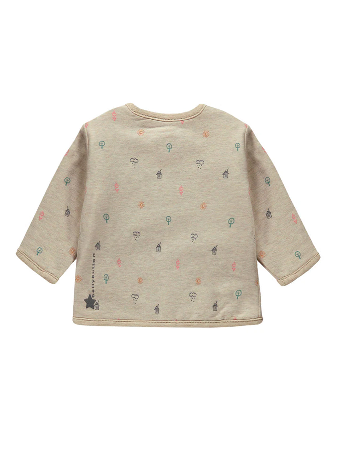 Hello Sunshine sweat jacket beige