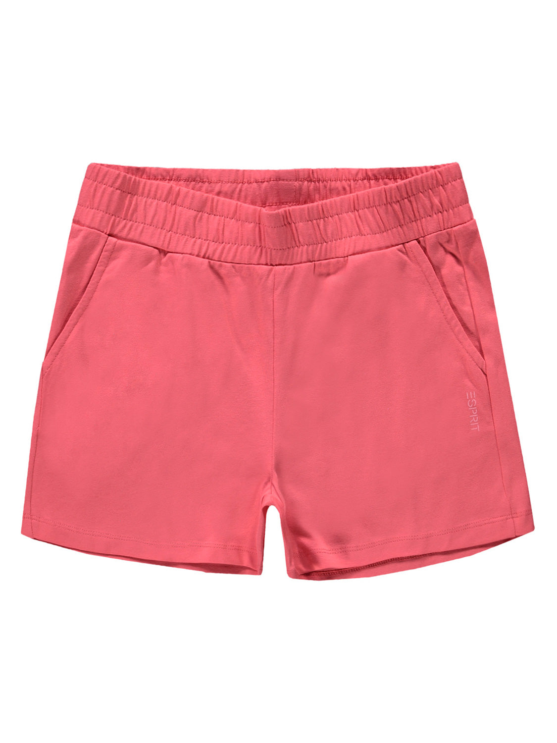 Shorts Koralle: Locker sitzende, kurze Shorts aus feinem Baumwoll-Jersey mit elastischem Bund und Seitentaschen, ideal für bequeme Kindermode von bellybutton.