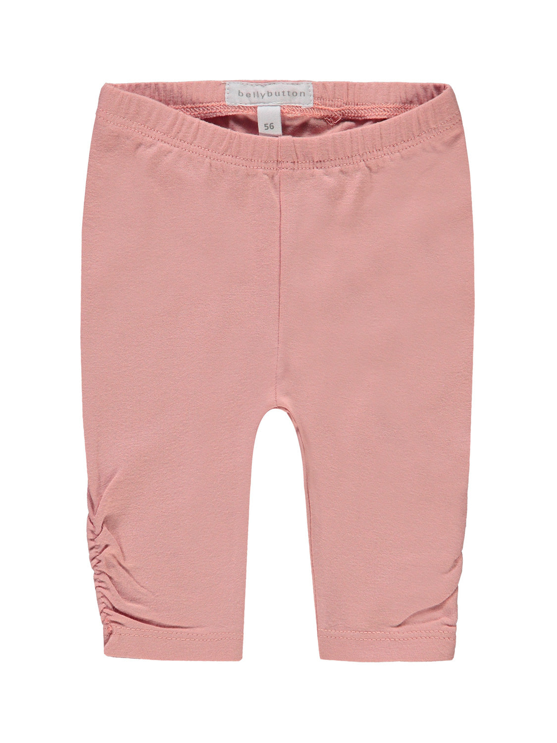 Leggings Rosa: Weiche Baby-Leggings mit elastischem Bund und Raffung am Saum, passend für Größe 56, ideal für zarte Babyhaut.
