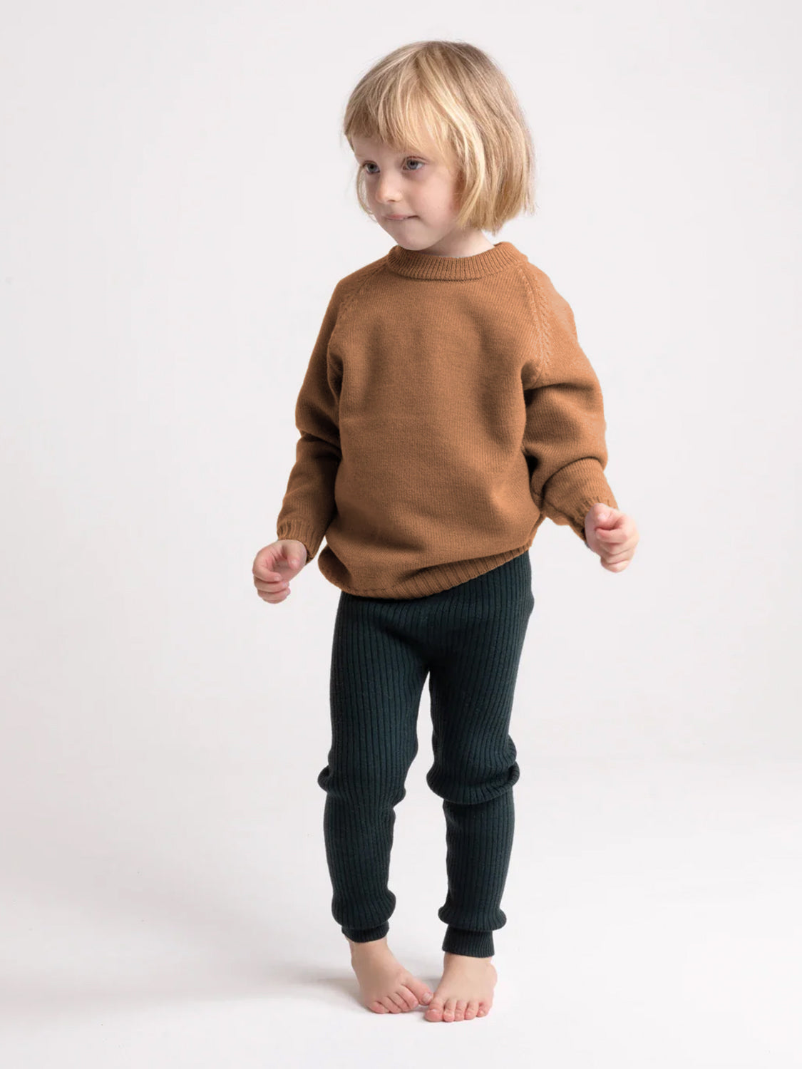 THE WOOLLY LEGGINGS - new petrol