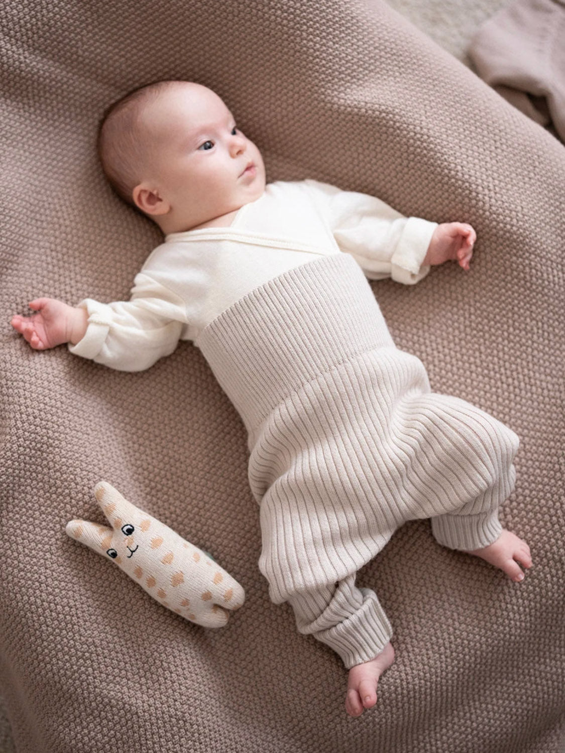 THE WOOLLY BABY LEGGINGS - sand